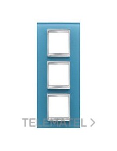 PLACA LUX INT.2+2+2M V.CRISTAL AGUA MAR.