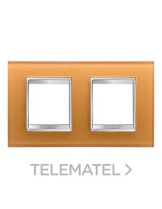 PLACA LUX INT.2+2M HO.CRISTAL OCRE