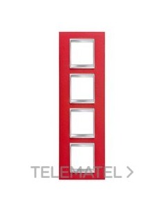 PLACA LUX INT. 2+2+2+2M V PIEL RUBÍ