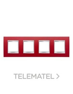 PLACA LUX INT. 2+2+2+2M HO. PIEL RUBÍ