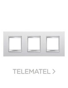 PLACA LUX INT. 2+2+2M HO. BLANCO LECHE