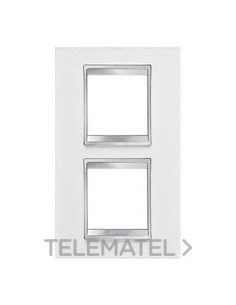 PLACA LUX INT. 2+2M V.71 PIEL BLANCO
