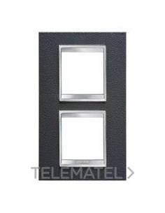 PLACA LUX INT. 2+2M V.71. PIEL NEGRO