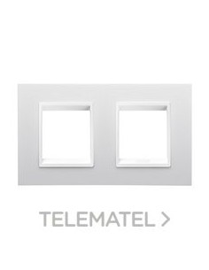 PLACA LUX INT. 2+2M HO. MONOCHROMO BLAN.
