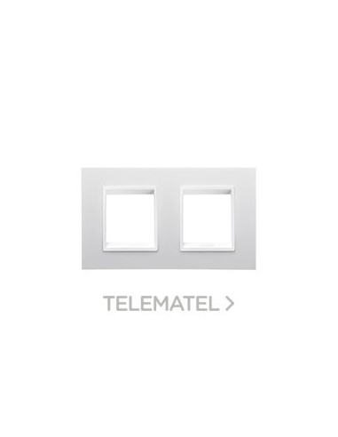 PLACA LUX INT. 2+2M HO. MONOCHROMO BLAN.