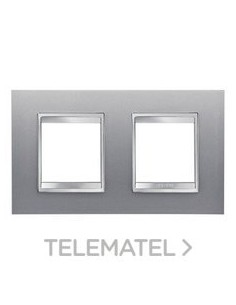 PLACA LUX INT. 2+2M HO. TITANIO