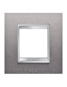 PLACA LUX INT. 2 M INOX CEPILLADO