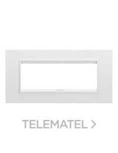 PLACA LUX 6 MOD.METAL BL SAT.MONOC.