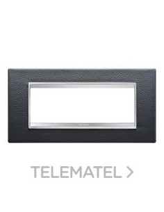 PLACA LUX 6M PIEL NEGRO