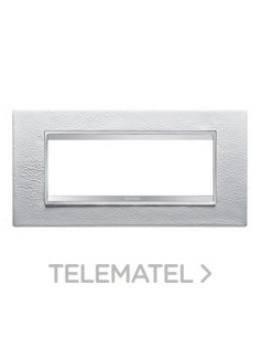 PLACA LUX 6M PIEL BLANCO