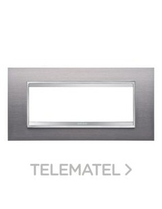 PLACA LUX 6M INOX CEPILLADO