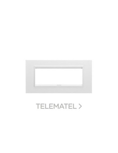 PLACA LUX 6 MÓDULOS BLANCO MONOCROMO