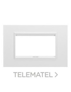 PLACA LUX 4 MOD.METAL BL SAT.MONOC.