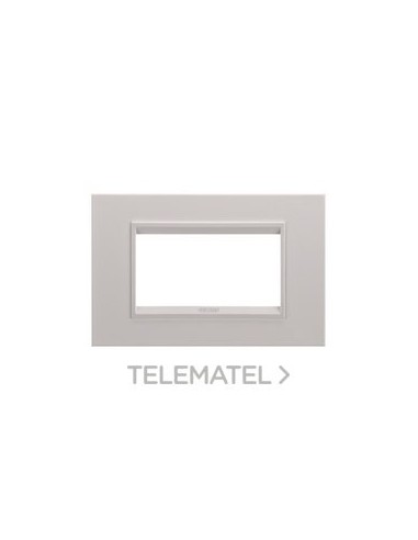 PLACA LUX 4 MOD.METAL BG NAT.SAT.MONOC.