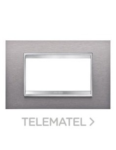 PLACA LUX 4M INOX CEPILLADO