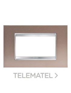 PLACA LUX 4M METAL BRONCE PERLA