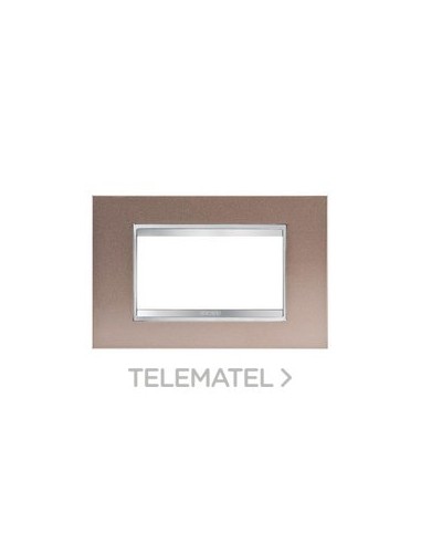 PLACA LUX 4M METAL BRONCE PERLA