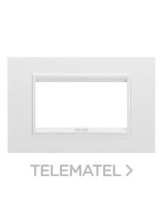 PLACA LUX 4 MÓDULOS BLANCO MONOCROMO