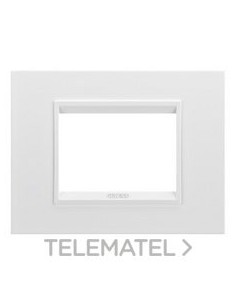 PLACA LUX 3 MOD.METAL BL SAT.MONOC.