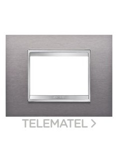 PLACA LUX 3 M INOX CEPILLADO