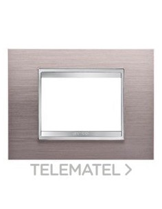 PLACA LUX 3 M METAL.ALUMINIO CEPILLADO