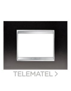 PLACA LUX 3 M METAL ACERO PAVONADO