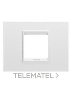 PLACA LUX 2 MOD.METAL BL SAT.MONOC.