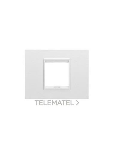 PLACA LUX 2 MOD.METAL BL SAT.MONOC.