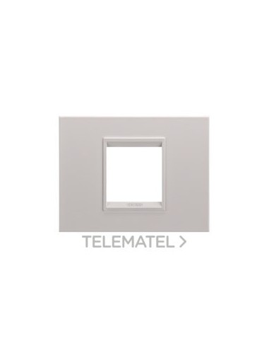 PLACA LUX 2 MOD.METAL BG NAT.SAT.MONOC.