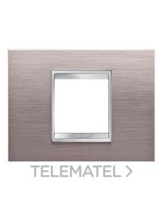 PLACA LUX 2 M METAL.ALUMINIO CEPILLADO