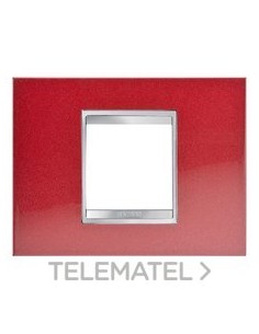 PLACA LUX 2 M METAL.ROJO GLAMOUR