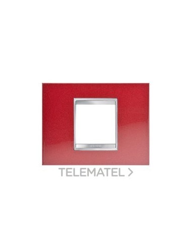 PLACA LUX 2 M METAL.ROJO GLAMOUR