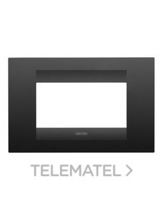 PLACA GEO 4M NEGRO SATINADO