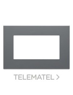 PLACA DOBLE GRIS OSCURO DAHLIA