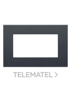 PLACA DOBLE GRIS ANTRACITA DAHLIA