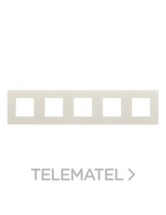 PLACA DAHLIA P. 5 MECANISMOS MARFIL