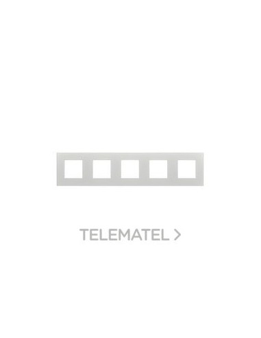 PLACA DAHLIA P. 5 MECANISMOS GRIS CLARO