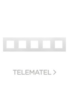 PLACA DAHLIA P. 5 MECANISMOS BLANCO