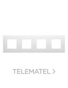 PLACA DAHLIA P. 4 MECANISMOS BLANCO