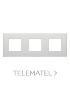 PLACA DAHLIA P. 3 MECANISMOS GRIS CLARO