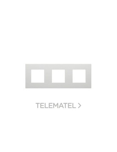 PLACA DAHLIA P. 3 MECANISMOS GRIS CLARO