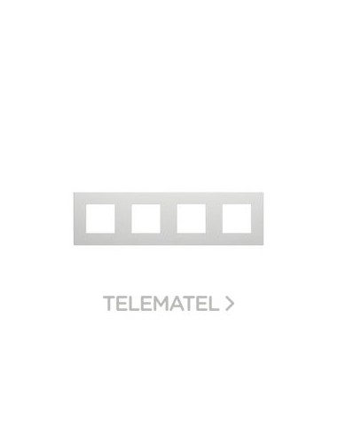 PLACA DAHLIA P. 4 MECANISMOS GRIS CLARO