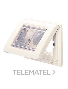 PLACA IP55 4 MODULOS NEGRO PLAYBUS