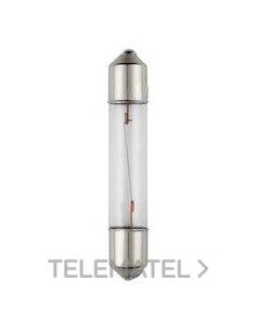 LAMPARA CASQUILLO S6X31 12V INCAN.BLANCO