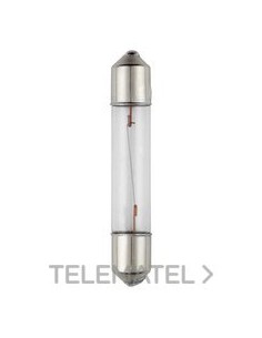 LÁMPARA CASQUILLO S6X36 12V INCAN.BLANCO
