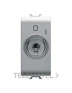 INTERRUPTOR 1M 2P 10AX+LLAVE TITANIO