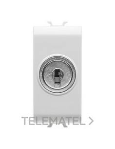 CONMUTADOR 1 M 1P 10AX + LLAVE BLANCO