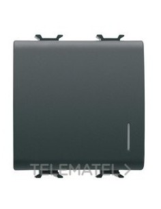 INTERRUPTOR 2M 1P 16AX LUM. LOC.NEGRO