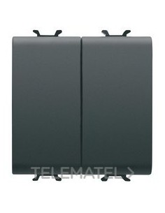 DOBLE CONM. 2M 1P 16AX CON.RÁPIDA NEGRO