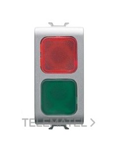 TESTIGO DE SEÑ. DOBLE ROJO/VERDE TITANIO